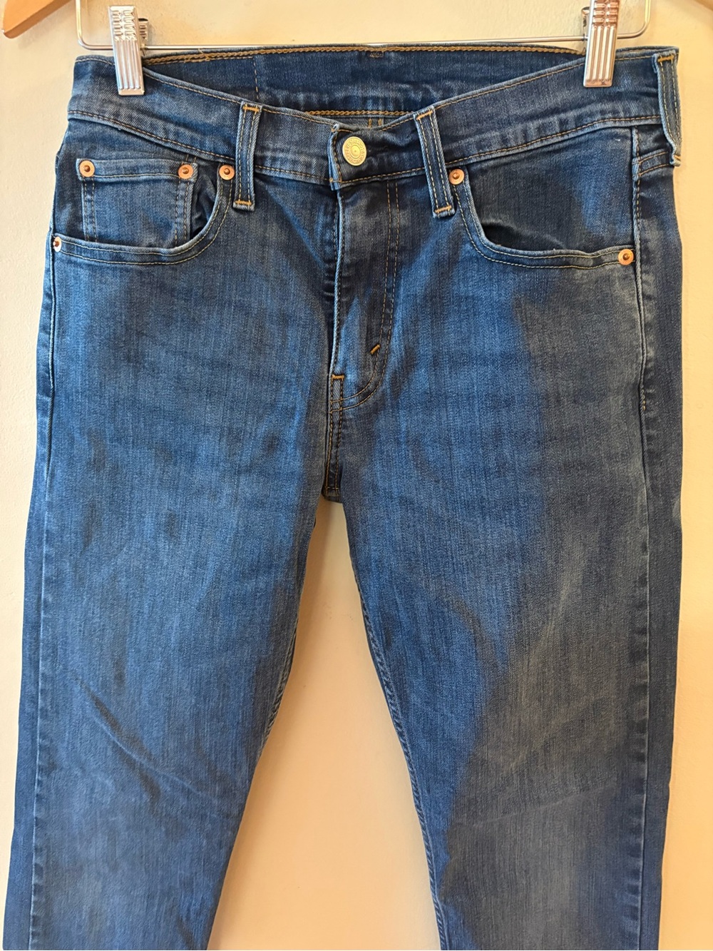 Levi's 502 Regular Taper Jeans Blue Denim 29x32 - Picture 3 of 16